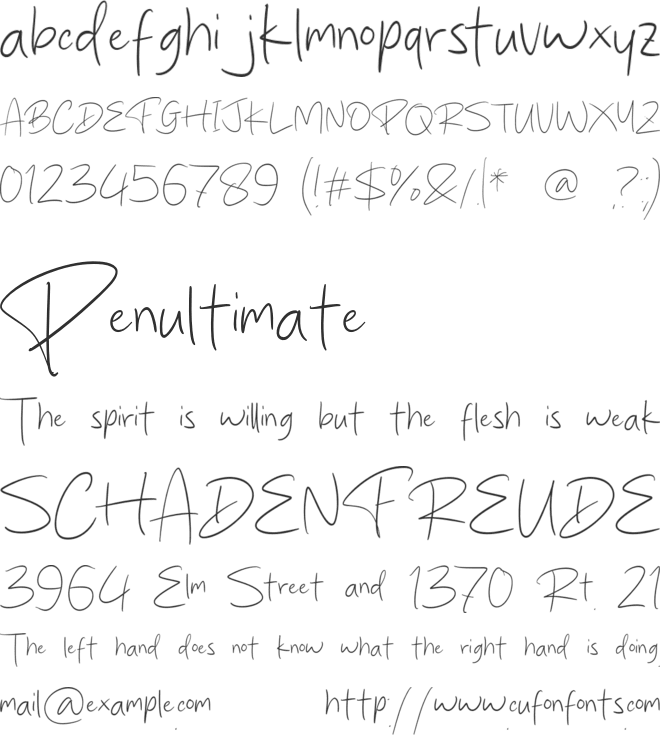 Rolling Stright font preview