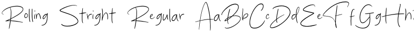 Rolling Stright font download