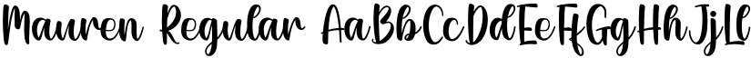 Mauren Regular font