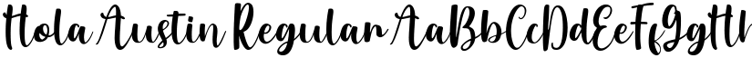 Hola Austin Regular font