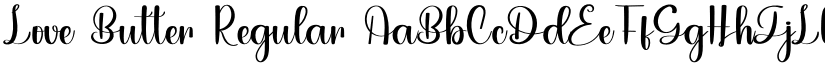 Love Butter Regular font