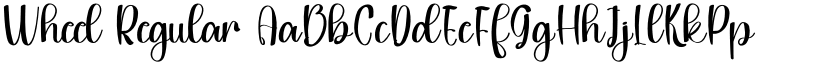 Wheel Regular font