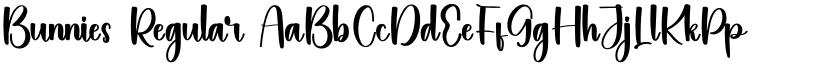 Bunnies font download