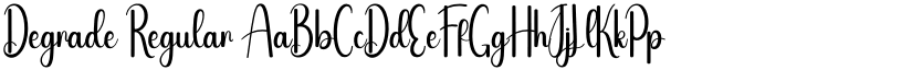 Degrade Regular font