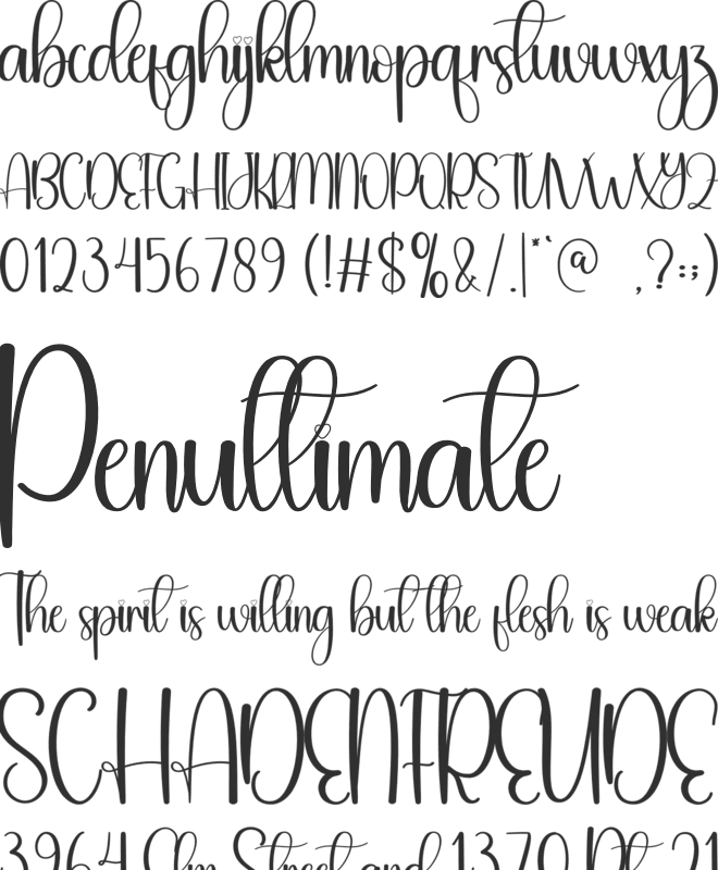 Beach Sunday font preview