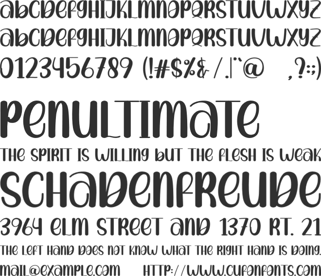 Star Fish font preview