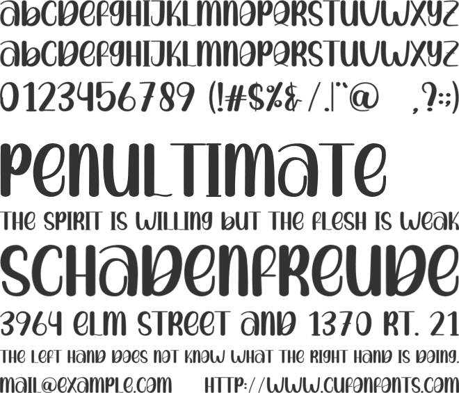 Star Fish font preview