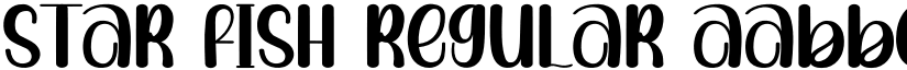 Star Fish Regular font