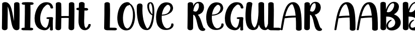 Night Love font download