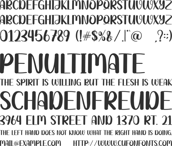 Holly Wood font preview