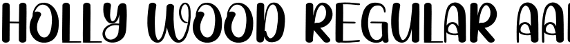 Holly Wood Regular font