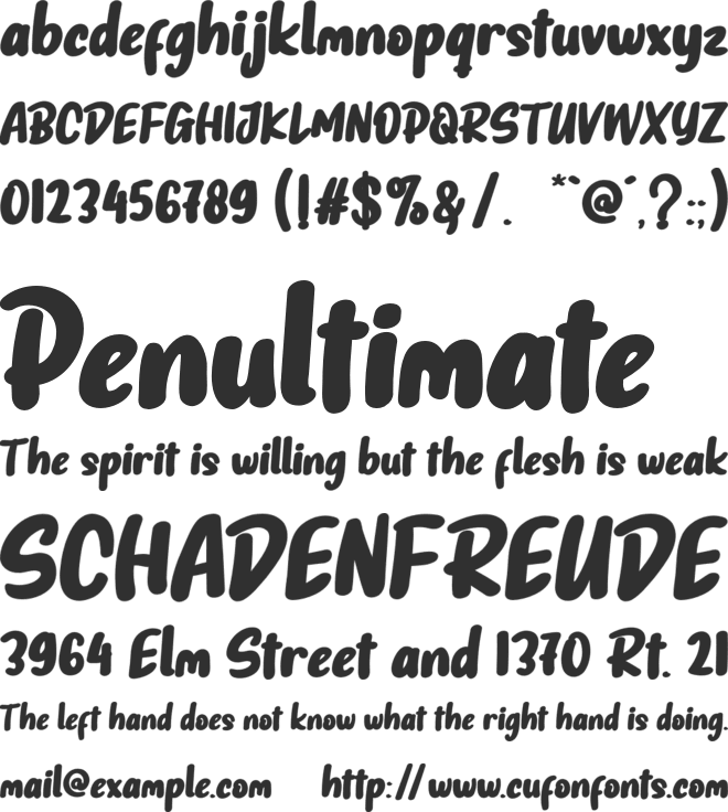 Mountain Beauty font preview