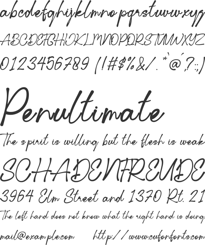 Kidal font preview