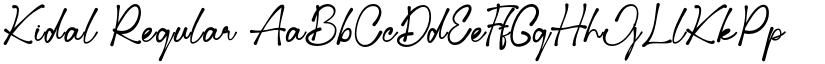 Kidal Regular font