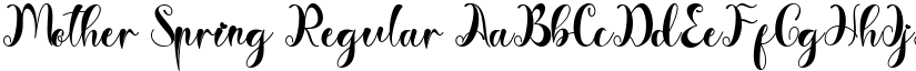 Mother Spring Regular font