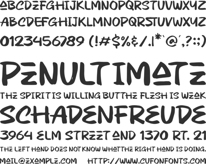 Fiberiz font preview