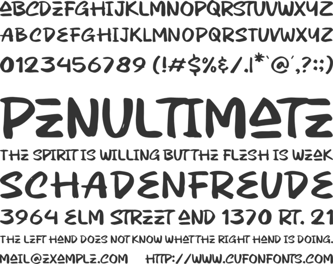 Fiberiz font preview