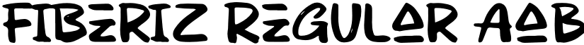 Fiberiz Regular font