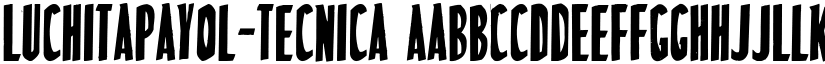 LuchitaPayol-Tecnica font