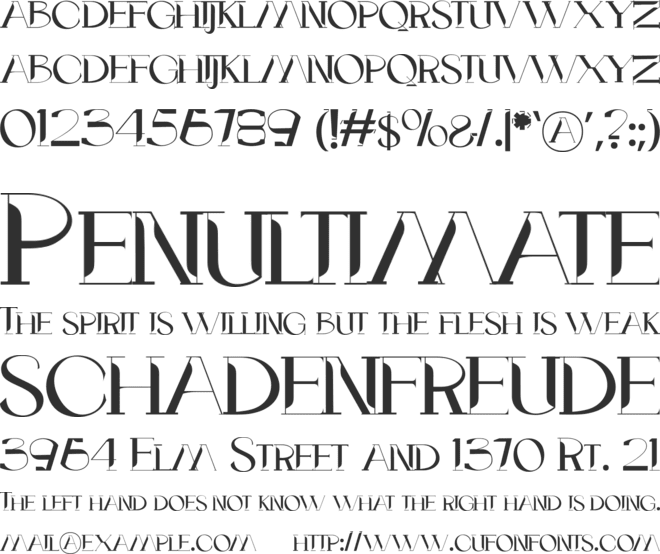 Moortys font preview