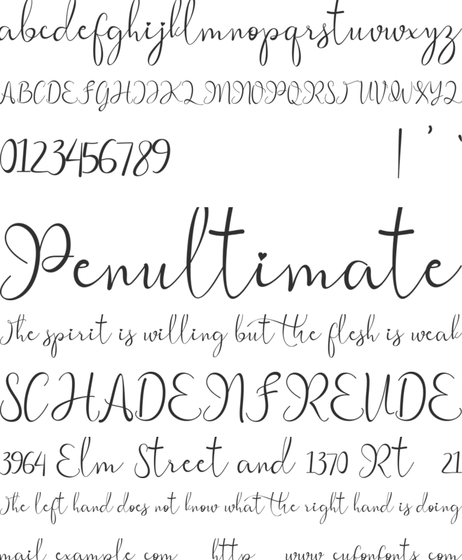 Mother Time font preview