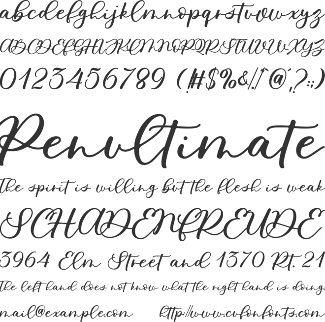 Mantra Cinta font preview