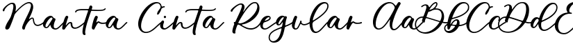 Mantra Cinta Regular font