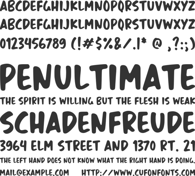 Smoky Burger font preview