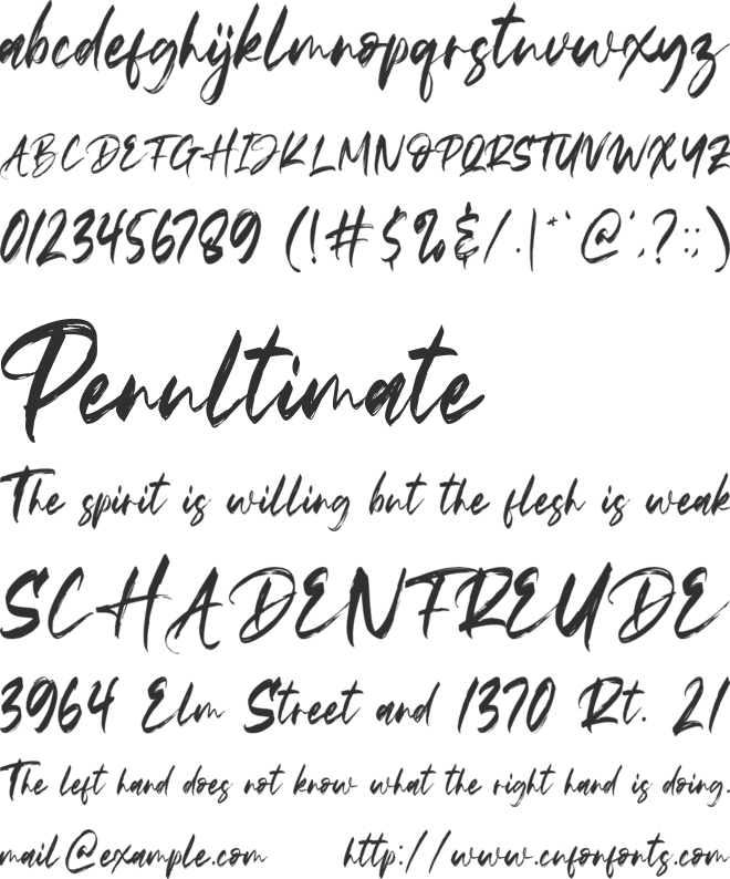 Amazing font preview
