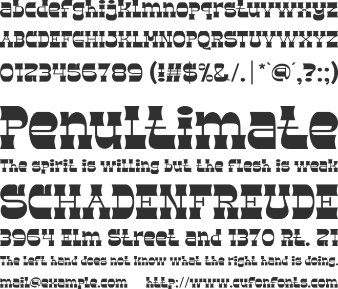 Browney font preview