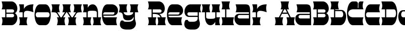 Browney Regular font
