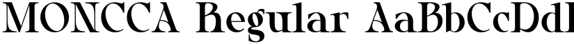MONCCA Regular font