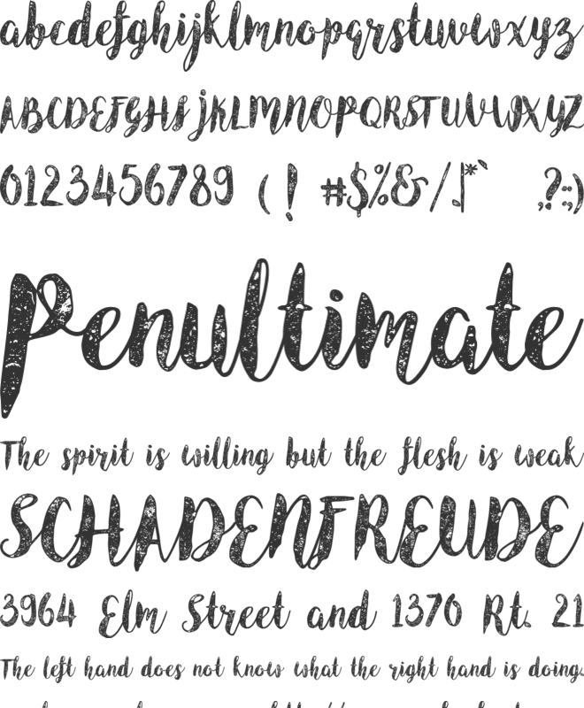 Angeline Vintage font preview