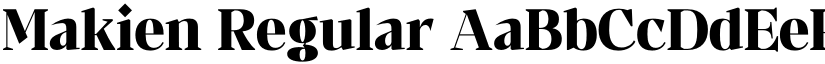 Makien Regular font