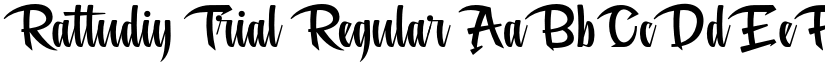 Rattudiy Trial Regular font