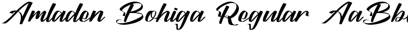 Amladen Bohiga Regular font