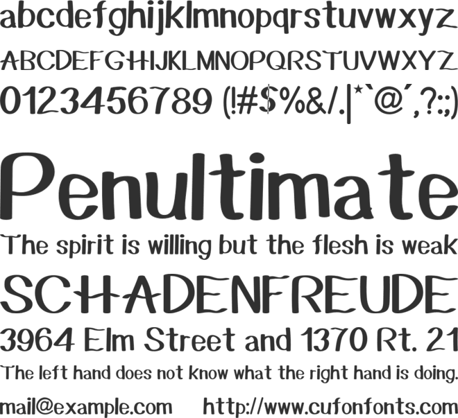 Pineapple Apple Font font preview