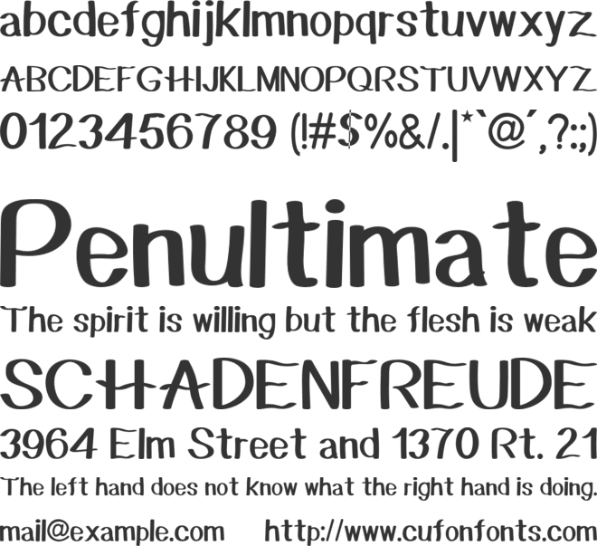 Pineapple Apple Font font preview