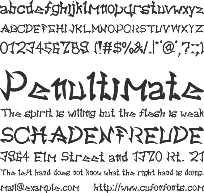 Holy Star font preview