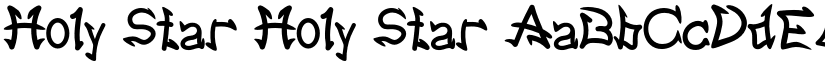 Holy Star Holy Star font