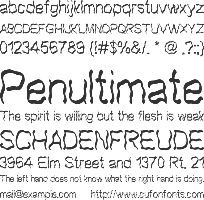 Haze Morning font preview