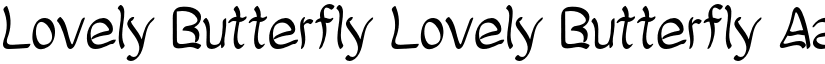 Lovely Butterfly Lovely Butterfly font