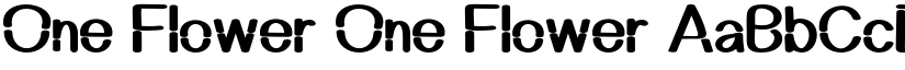 One Flower One Flower font