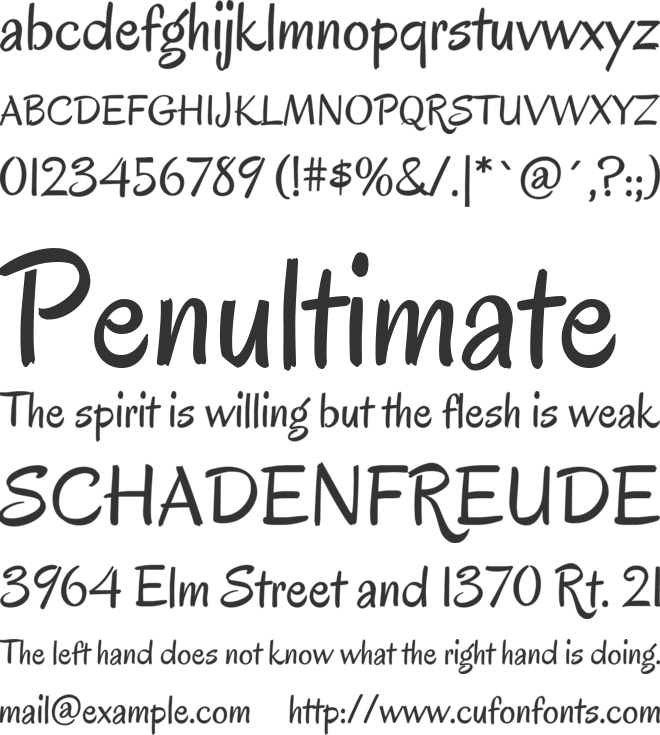 Oregano font preview