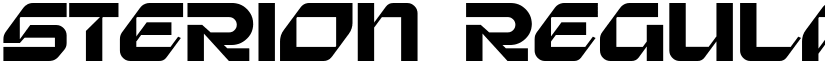 Sterion Regular font
