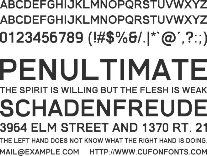 AdhynathaPersonal font preview