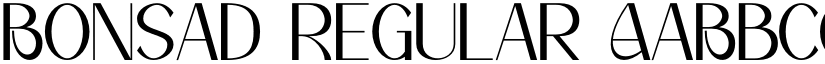 Bonsad Regular font