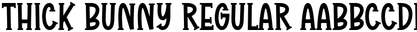 Thick Bunny Regular font