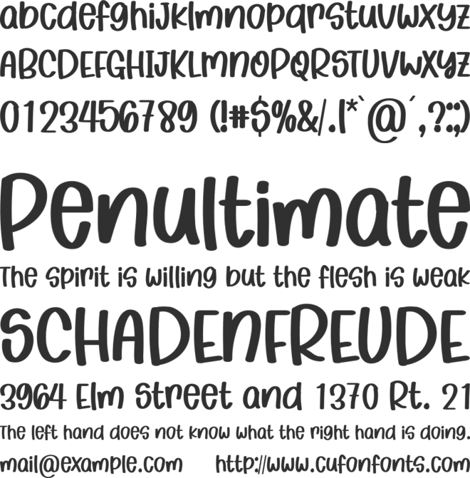 Bunny Smile font preview