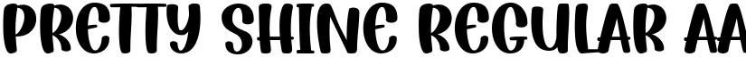 Pretty Shine Regular font